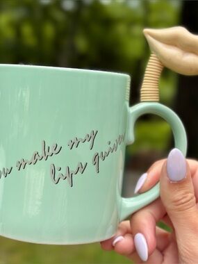 Vintage 80s Novelty ‘You Make My Lips Quiver’ Mug